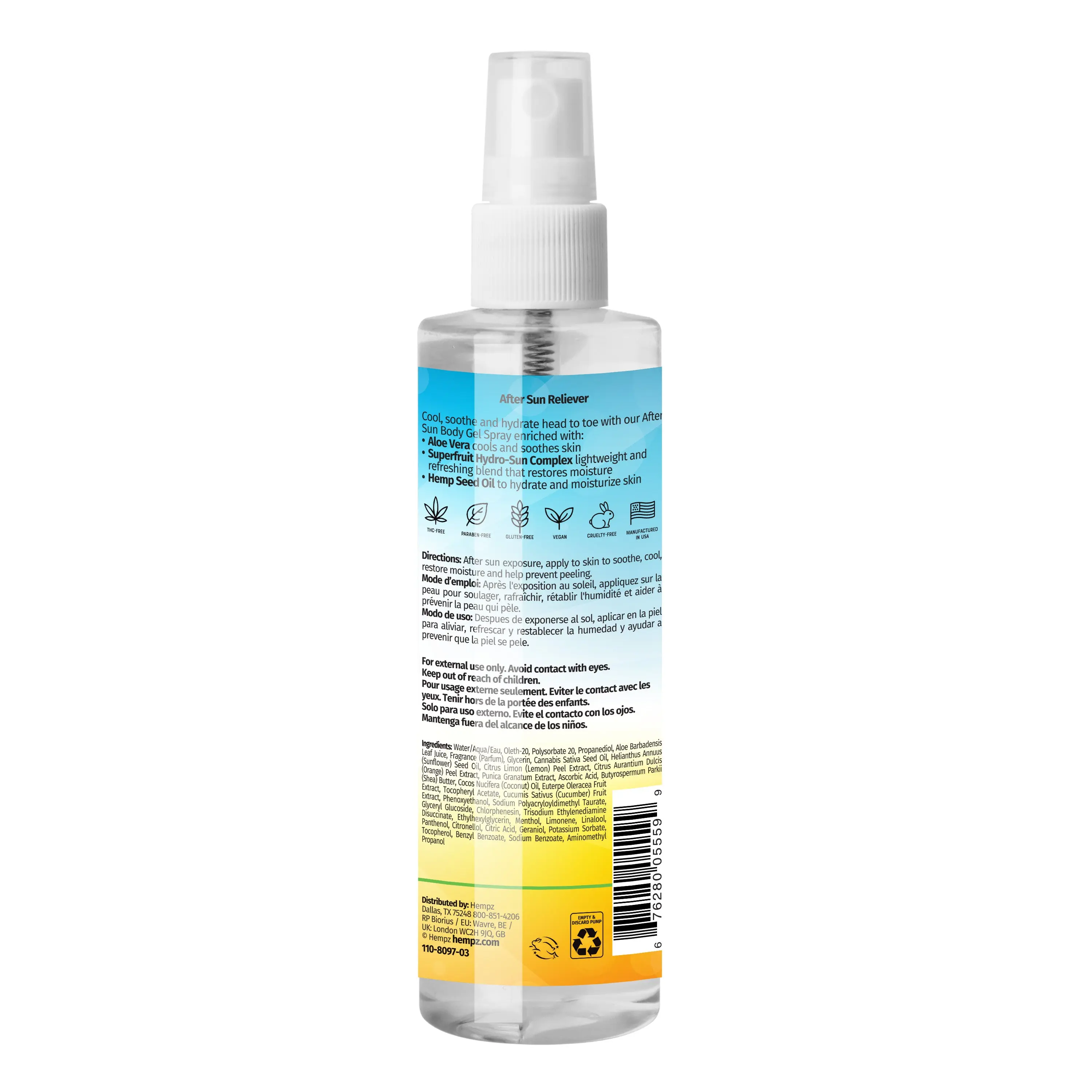 After Sun Cooling & Moisturizing Body Gel Spray - Image 6