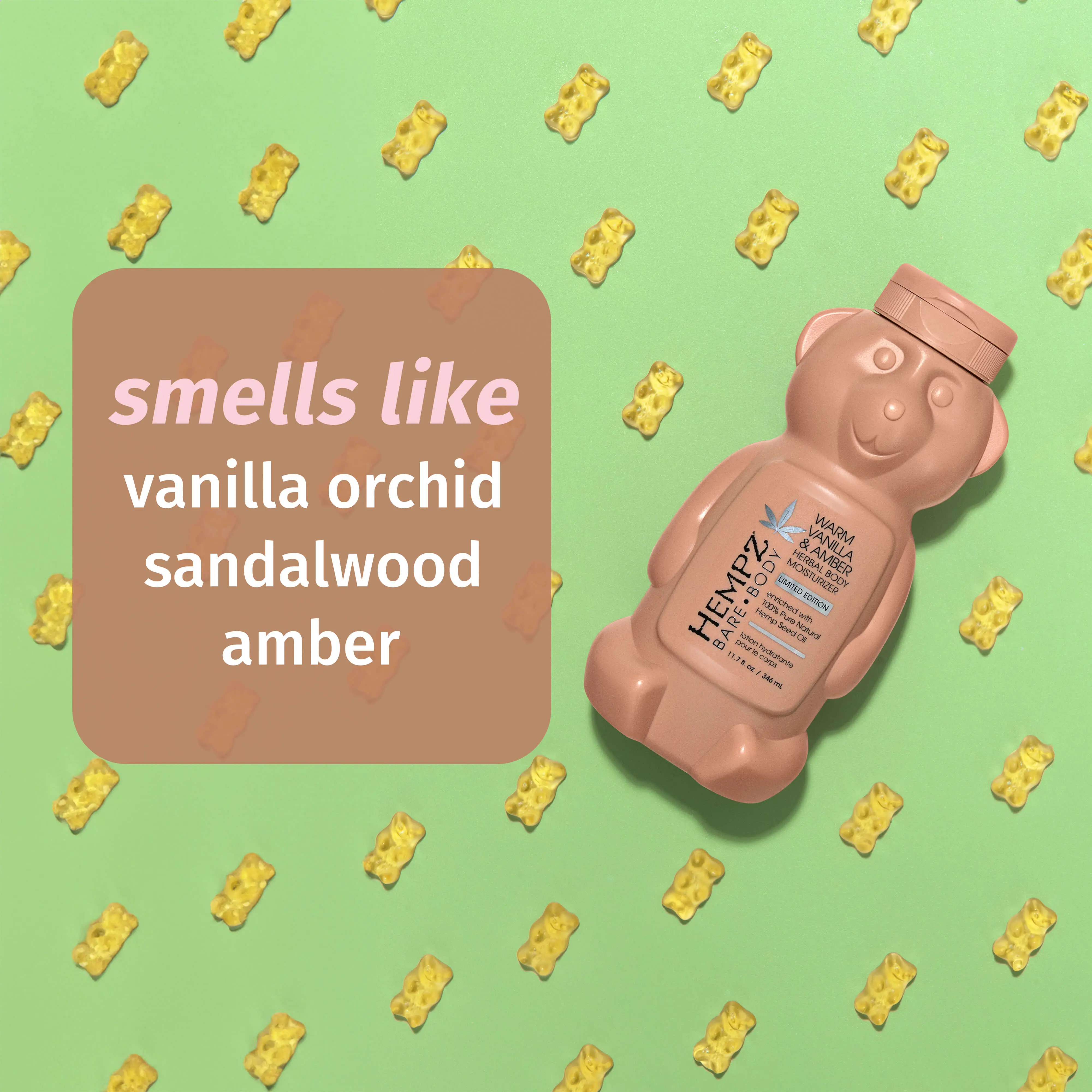 Bare Body Warm Vanilla & Amber Herbal Body Moisturizer - Image 2