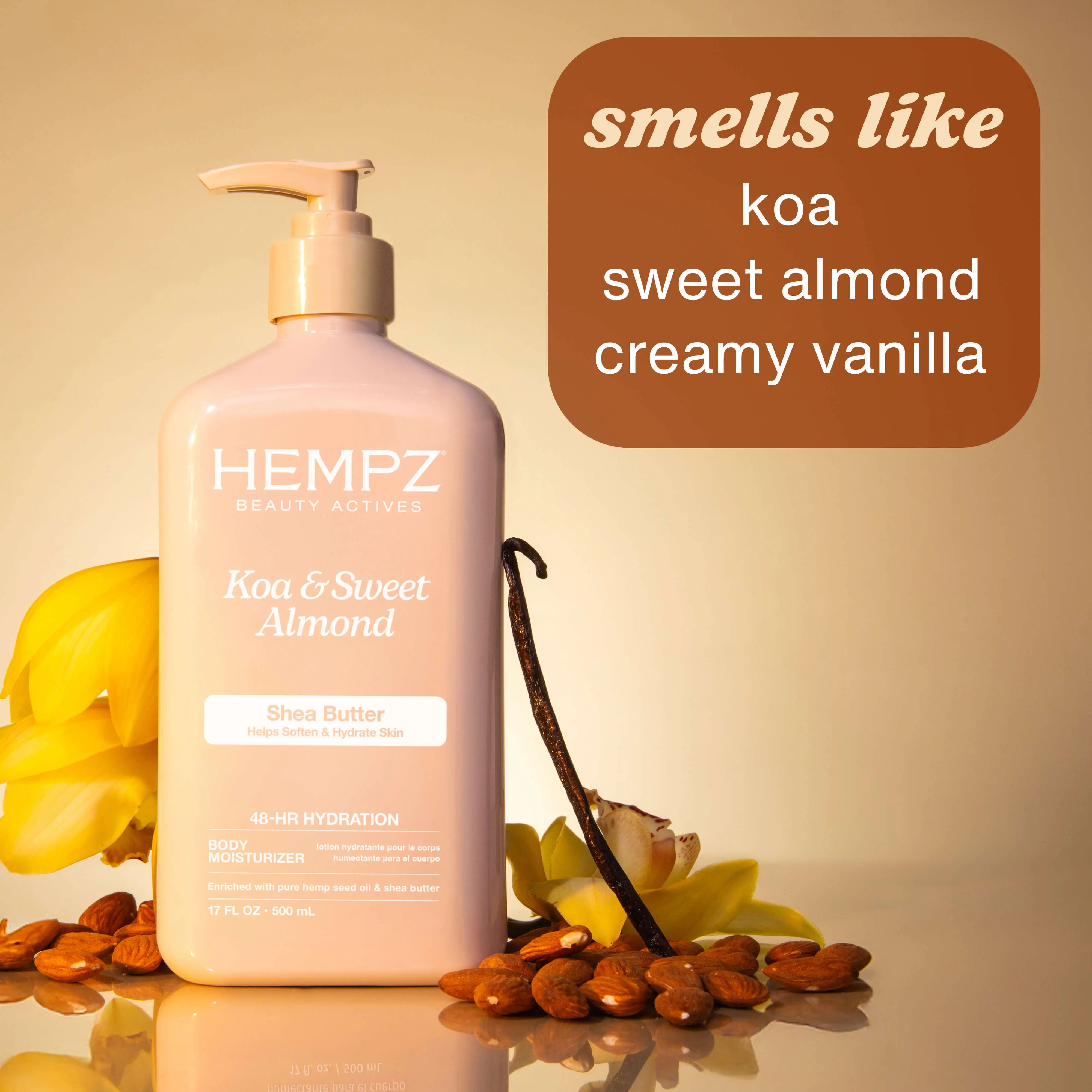 Beauty Actives Koa & Sweet Almond Moisturizing Body Lotion with Shea Butter - Image 3