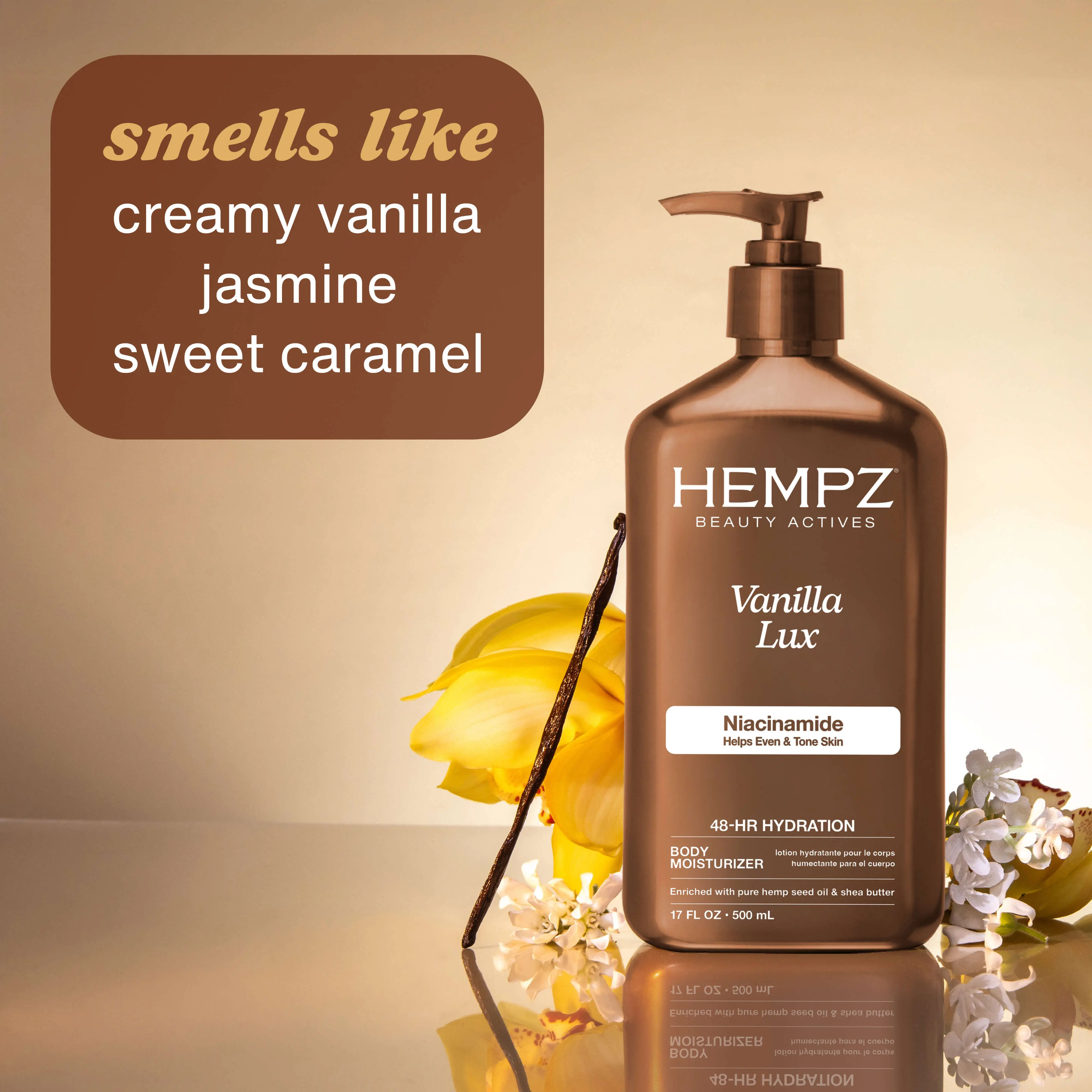 Beauty Actives Vanilla Lux Moisturizing Body Lotion with Niacinamide - Image 3