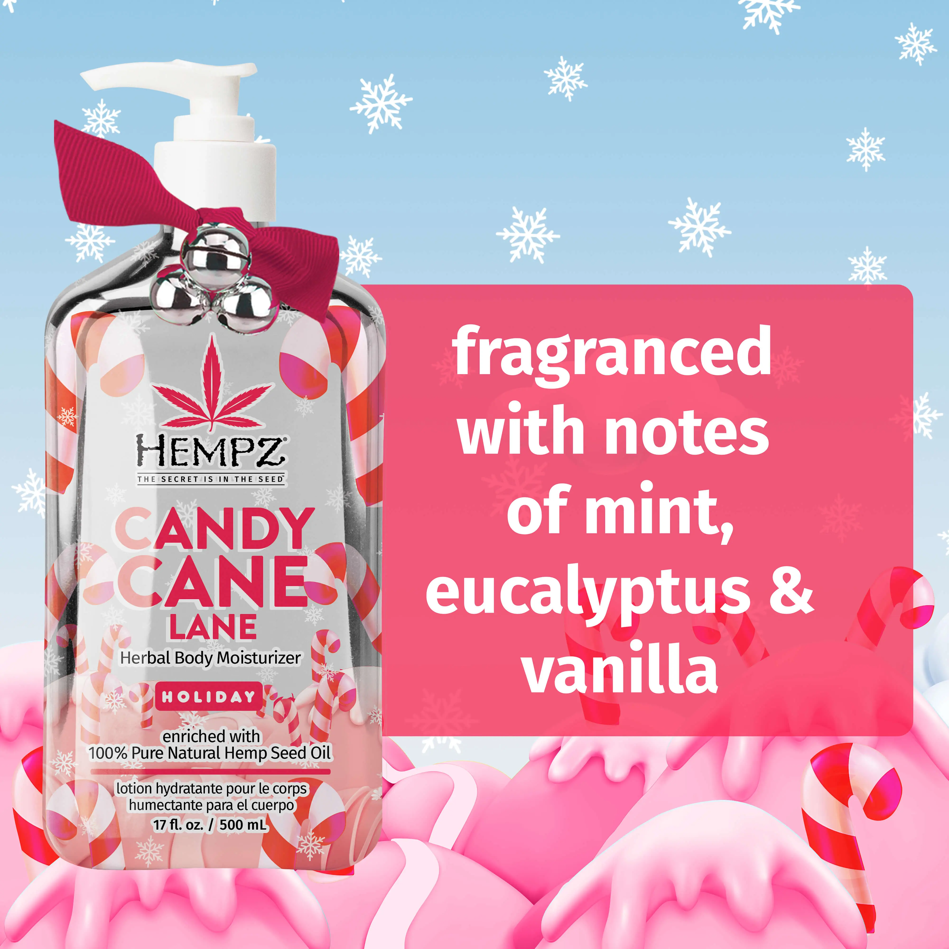 Candy Cane Lane Herbal Body Moisturizer + Lip Balm Gift Set - Image 4