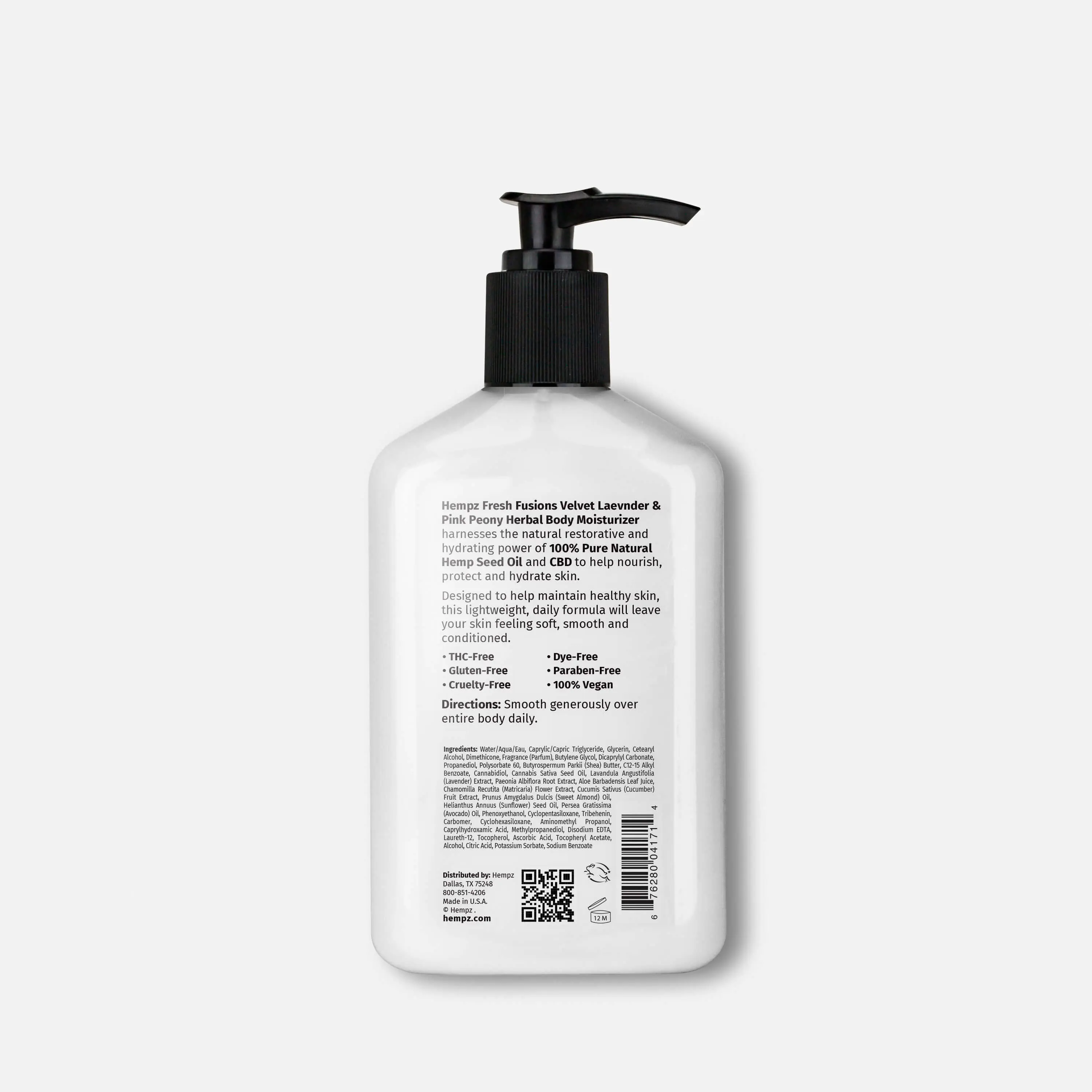 CBD Fresh Fusions Velvet Lavender & Pink Peony Herbal Body Moisturizer - Image 3