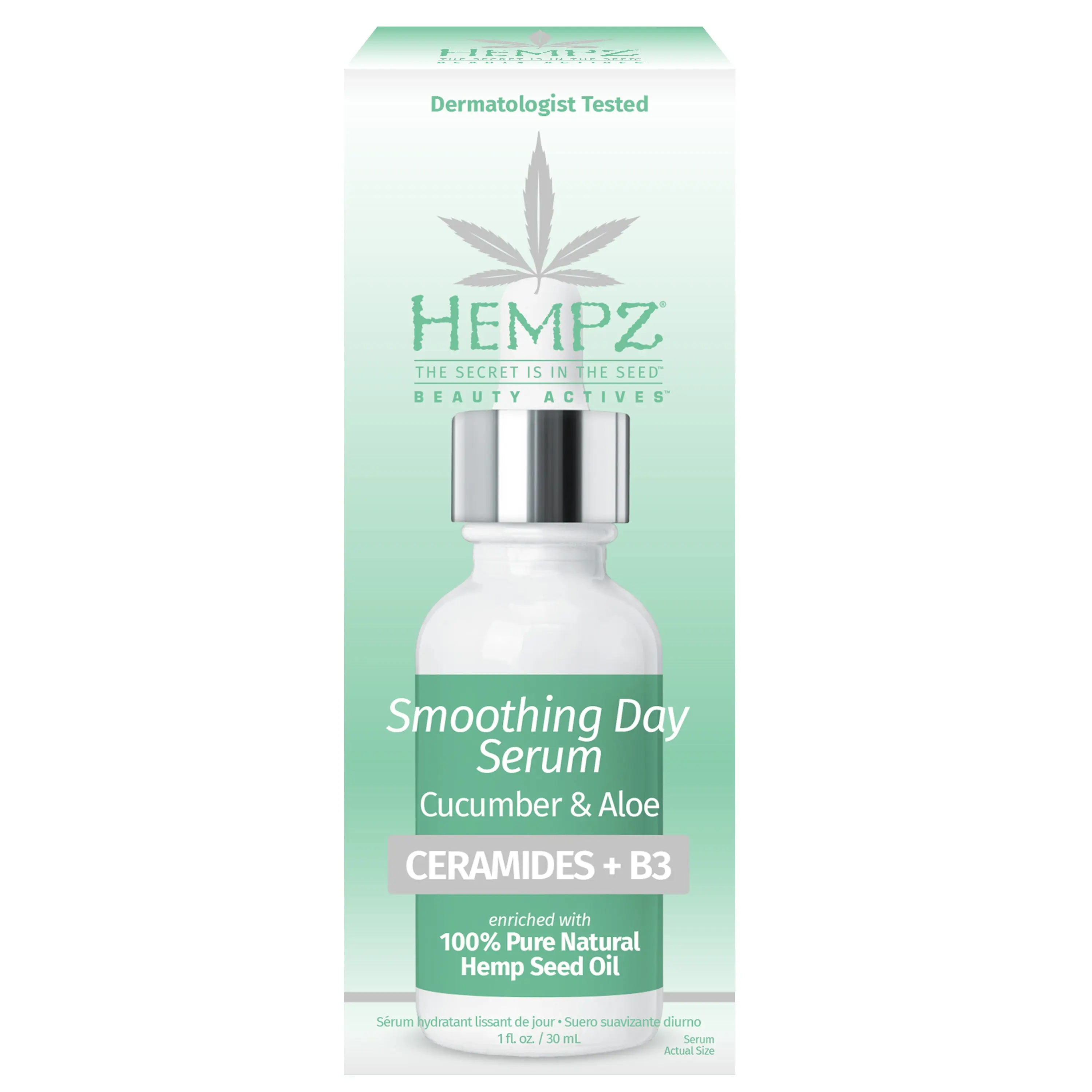 Beauty Actives Cucumber & Aloe Smoothing Day Facial Serum with Ceramides + B3 - Image 5