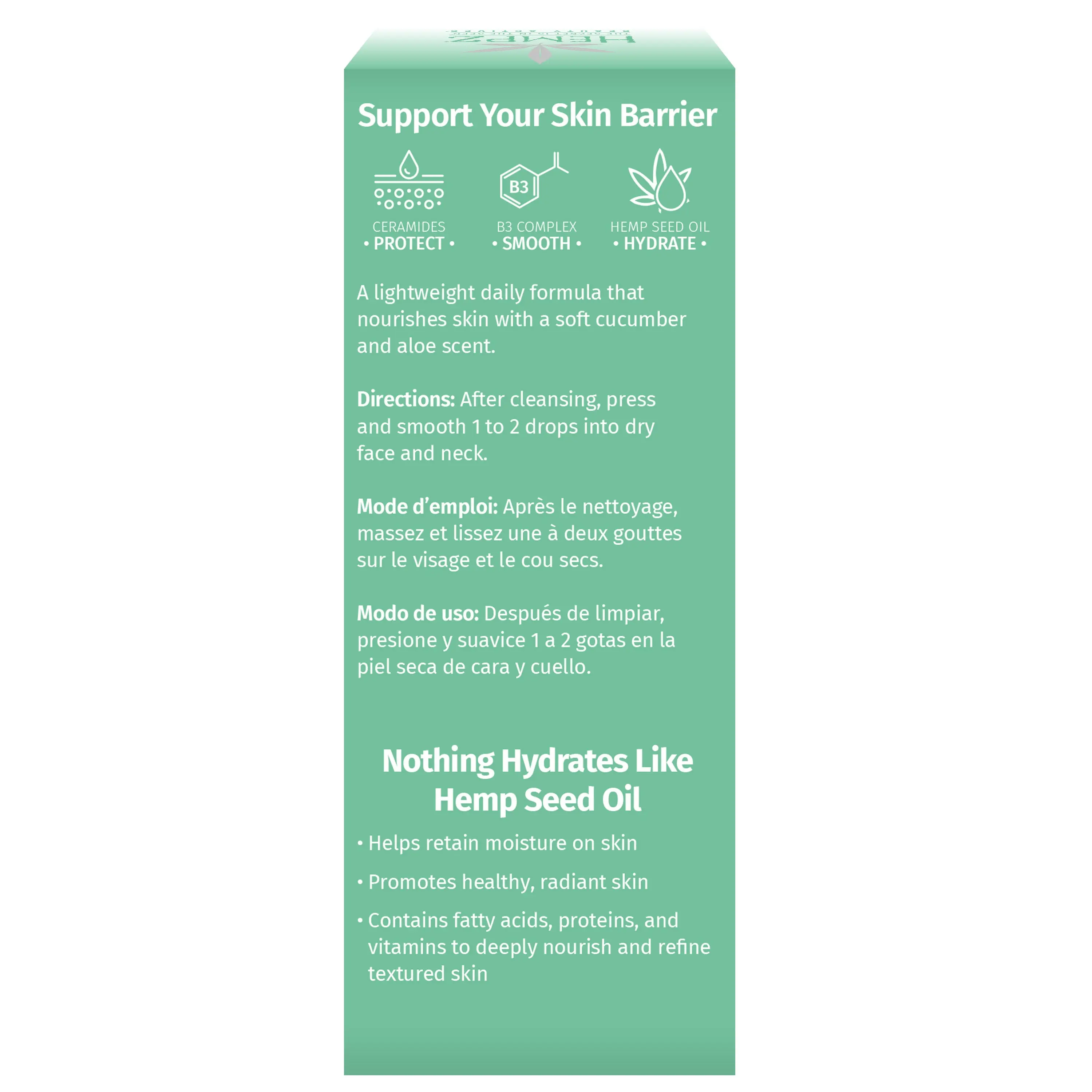 Beauty Actives Cucumber & Aloe Smoothing Day Facial Serum with Ceramides + B3 - Image 8