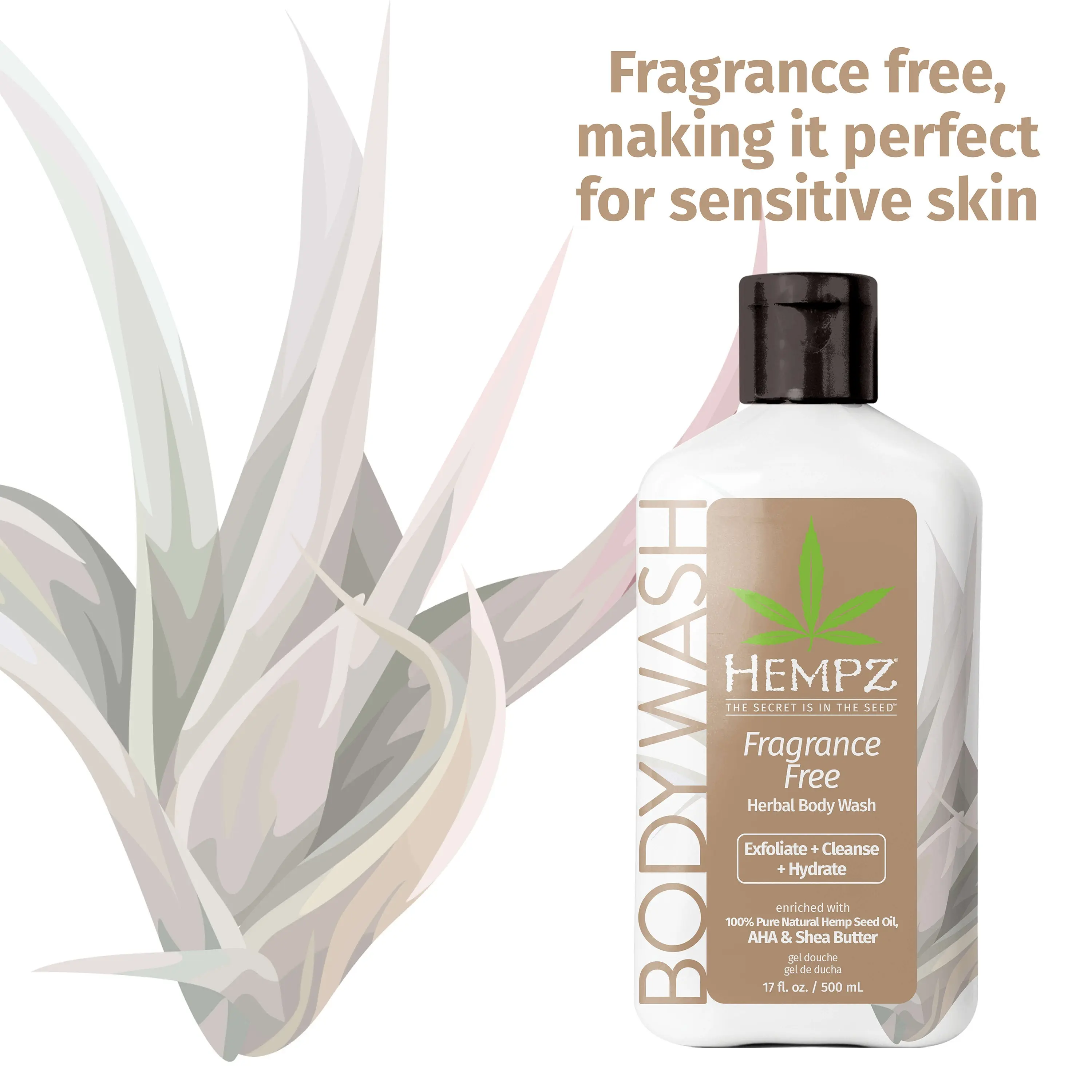 Fragrance Free Herbal Body Wash - Image 2