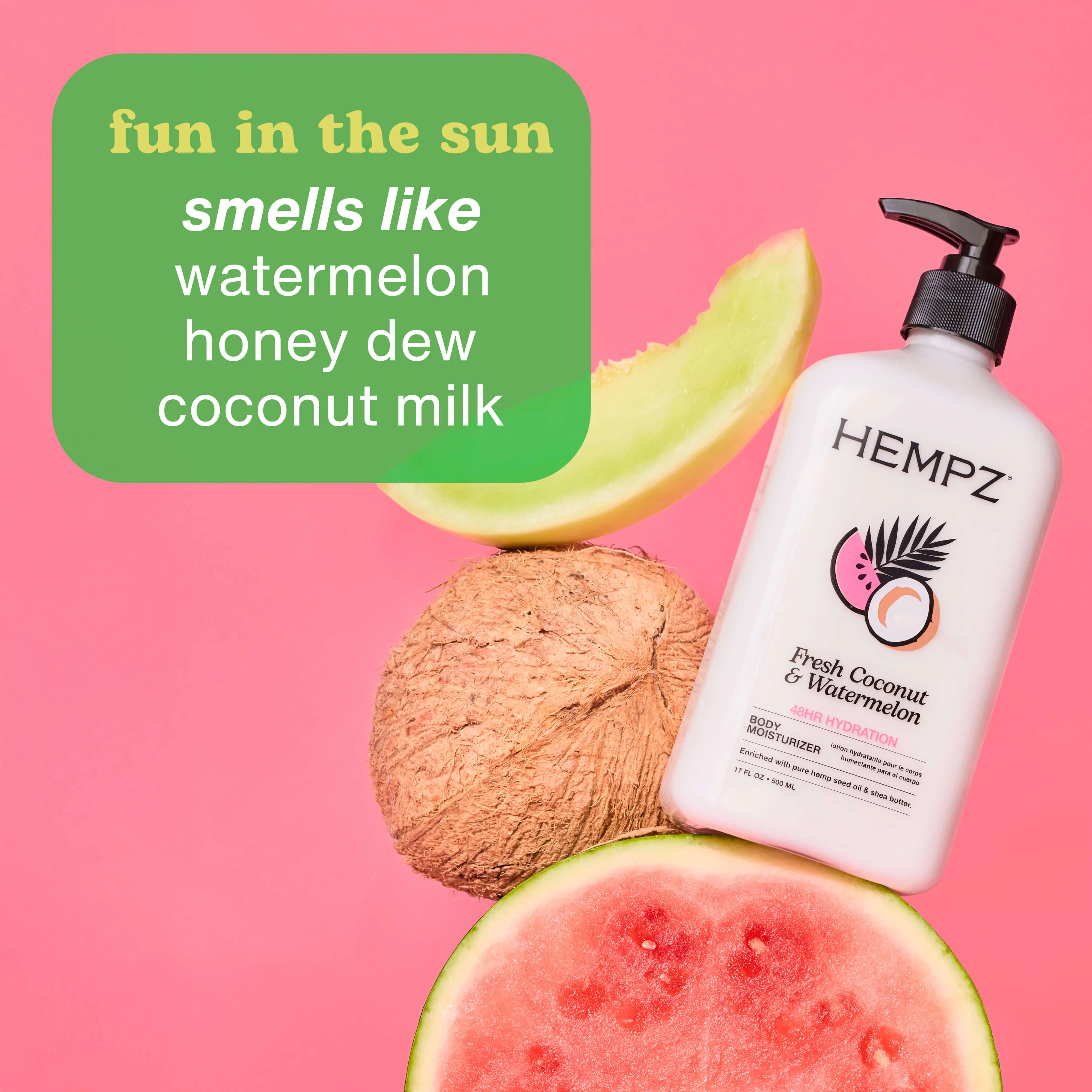 Fresh Coconut & Watermelon Moisturizing Body Lotion - Image 3
