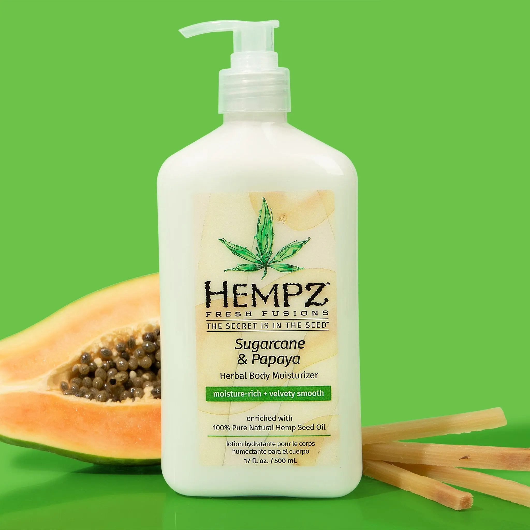Fresh Fusions Sugarcane & Papaya Herbal Body Moisturizer - Image 4