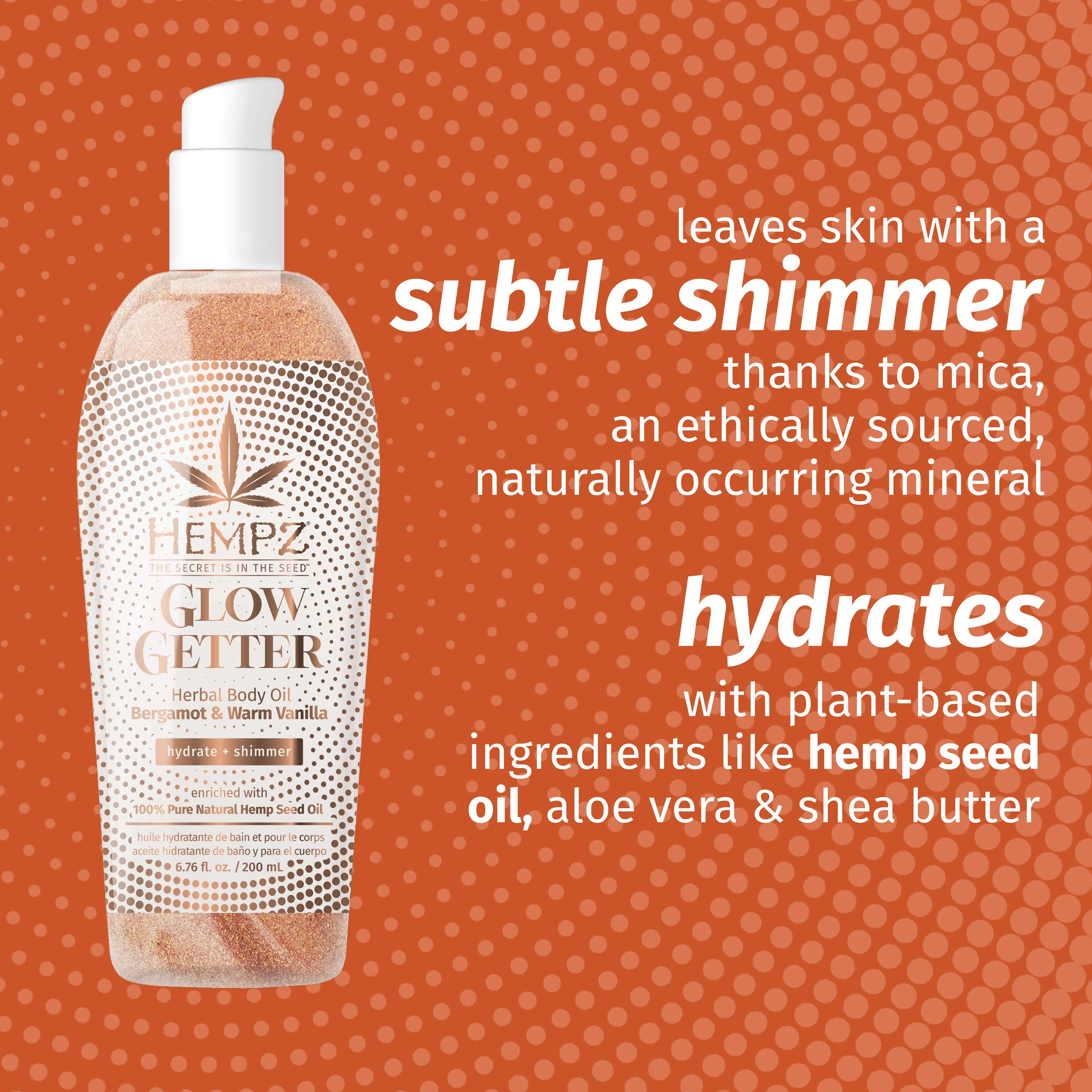 Glow Getter Herbal Body Oil with Shimmer - Image 3