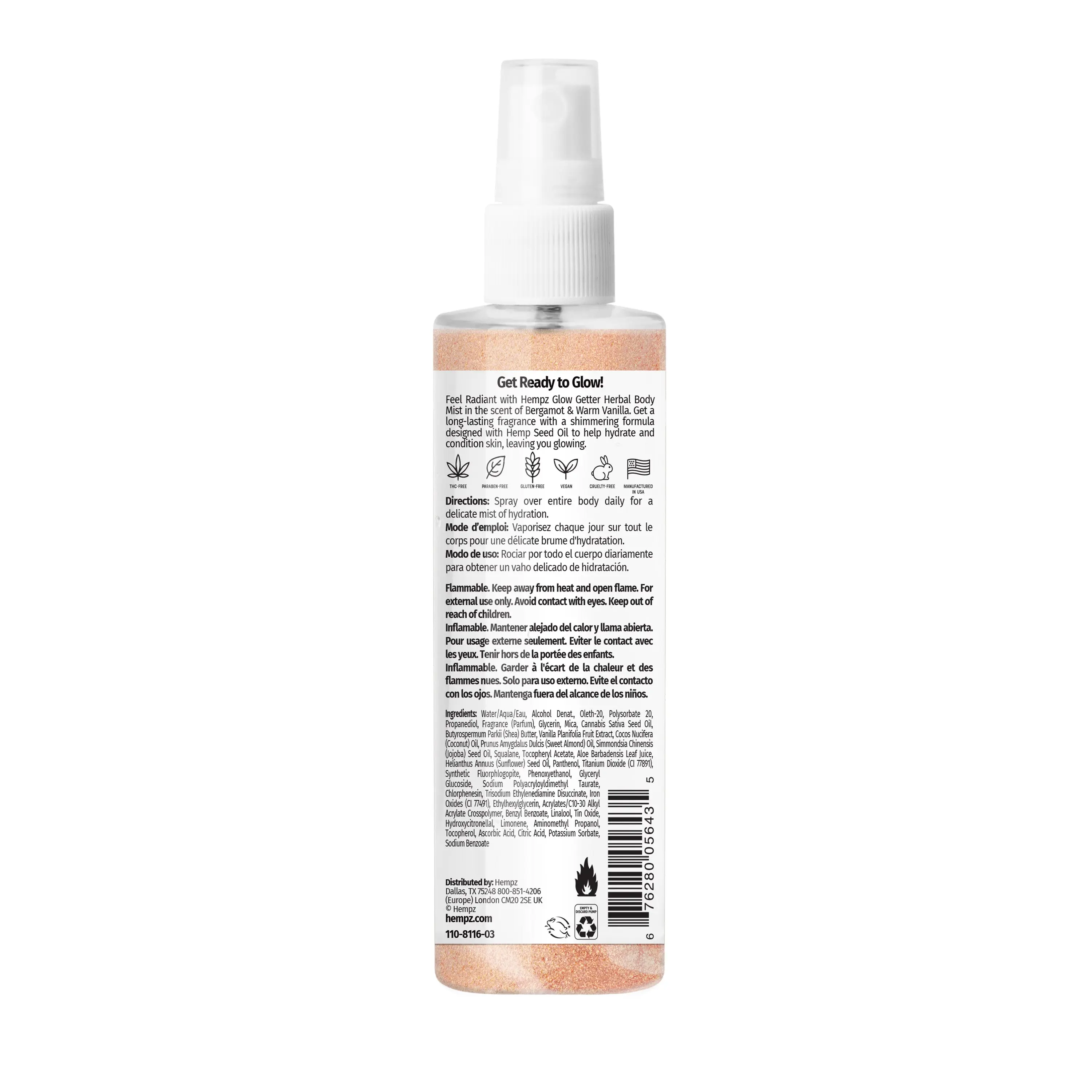 Glow Getter Herbal Body Mist with Shimmer - Image 7