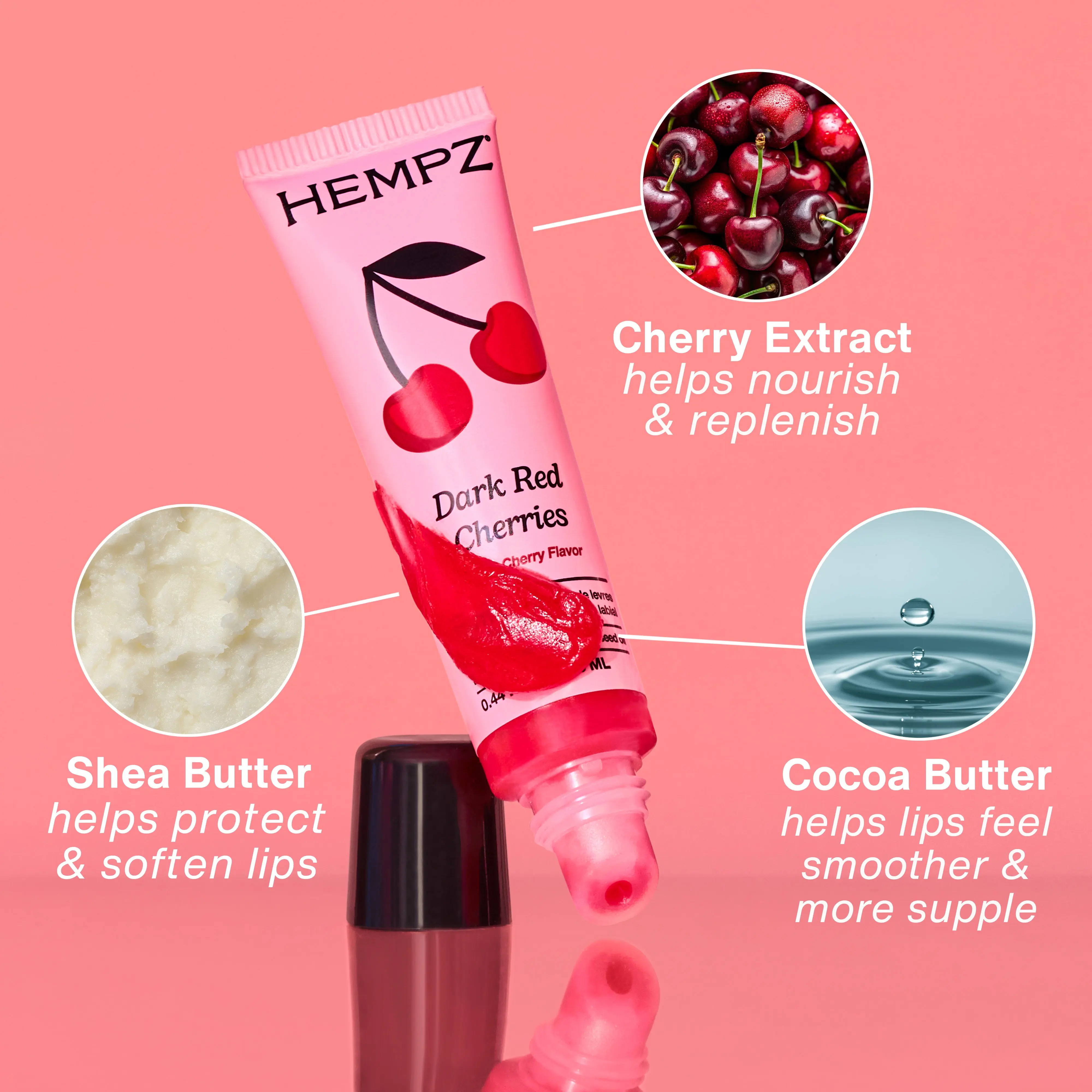 Dark Red Cherries Tinted Lip Balm - Image 4