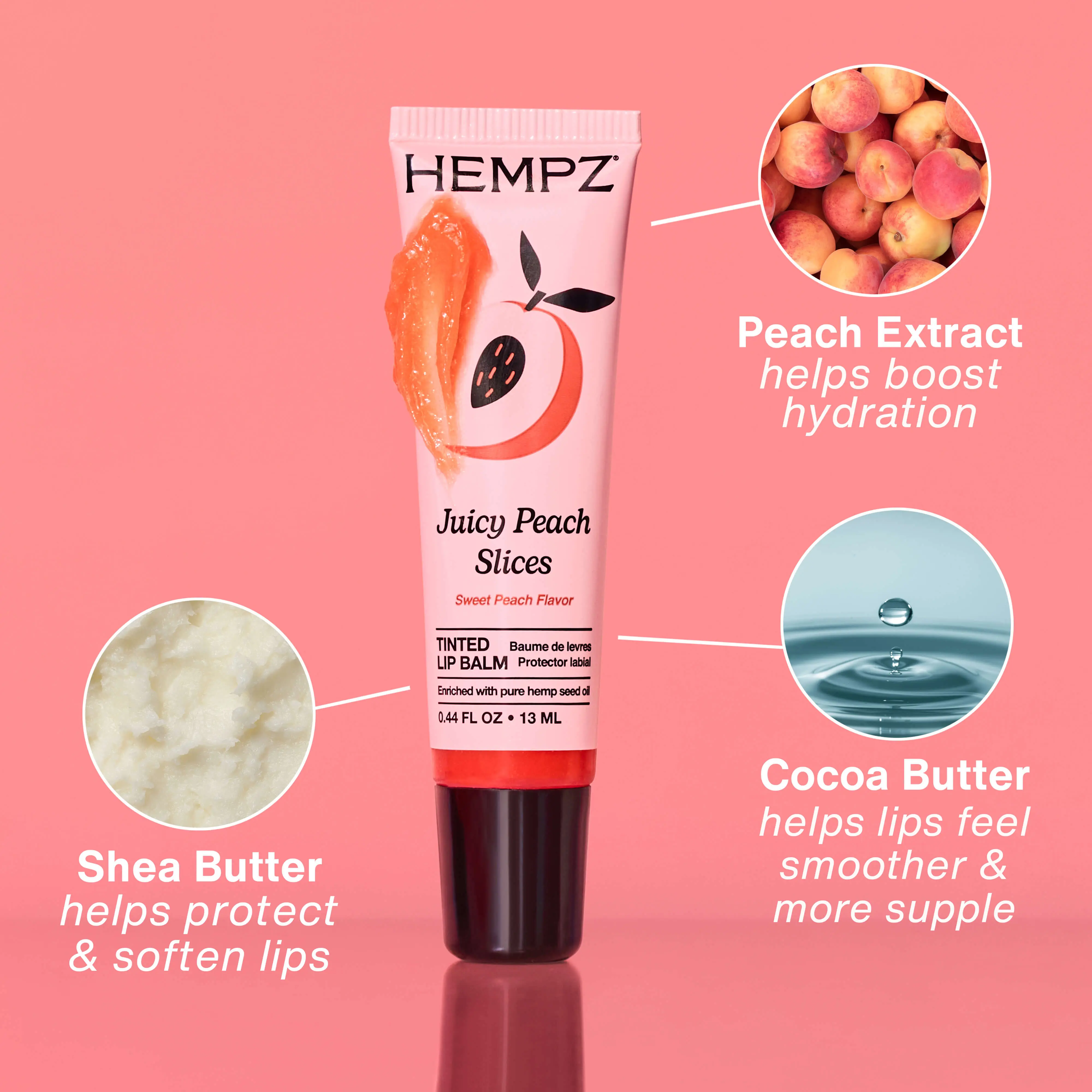 Juicy Peach Slices Tinted Lip Balm - Image 4