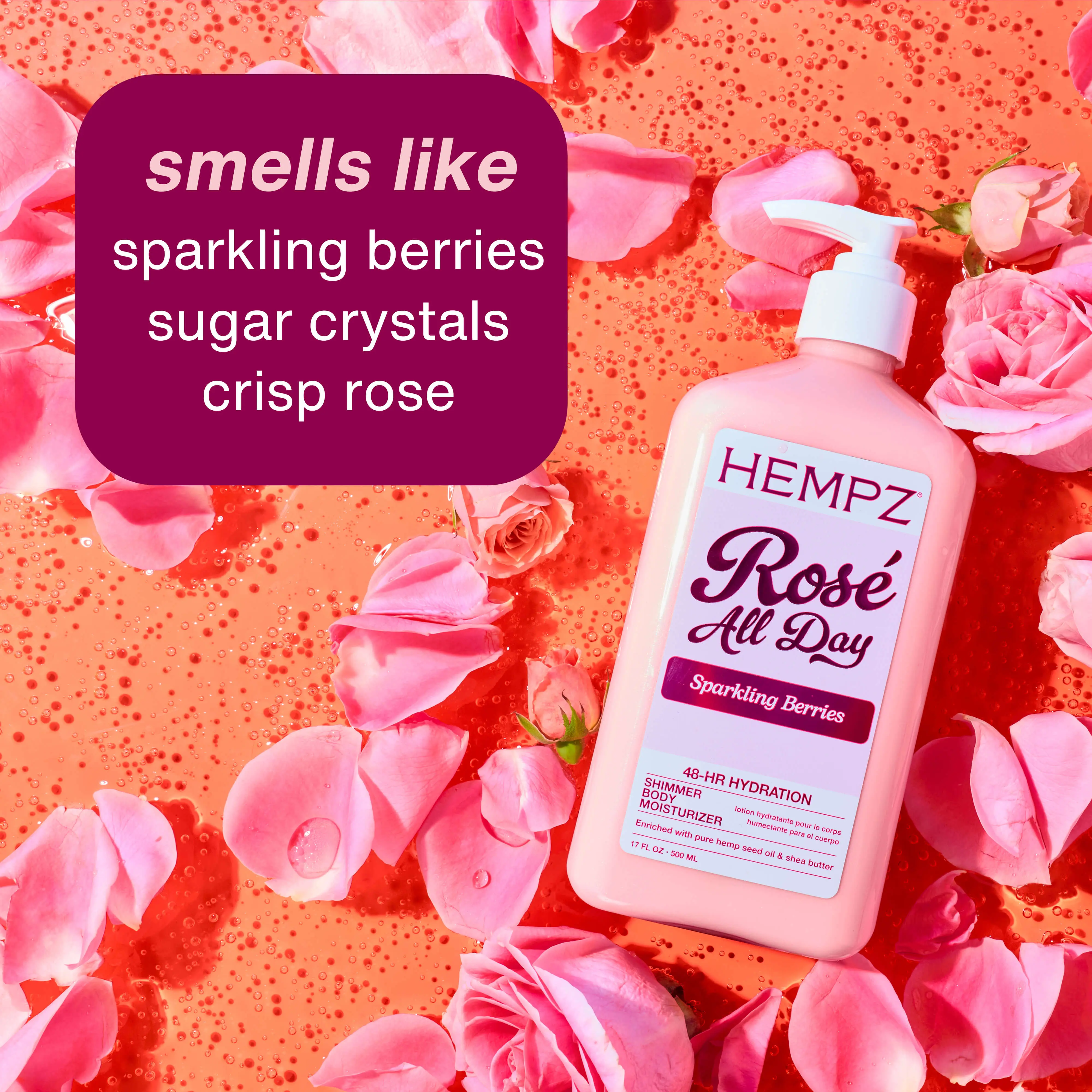 Rosé All Day Moisturizing Body Lotion with Shimmer - Image 4