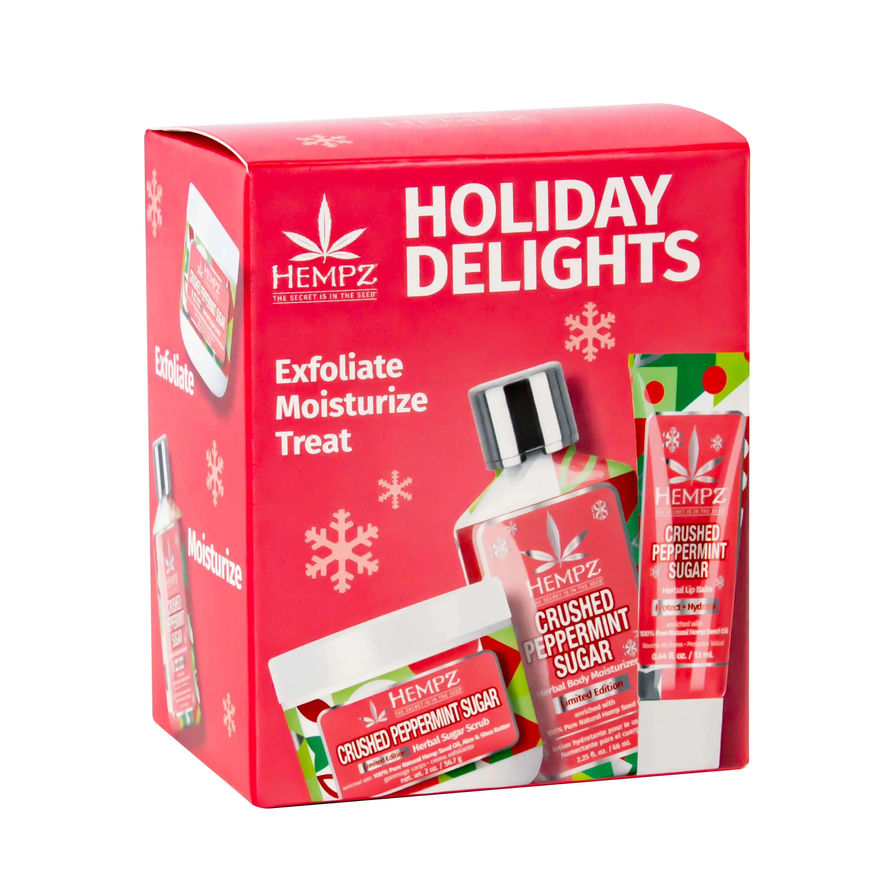 Holiday Delights Crushed Peppermint Mini Lotion, Lip Balm & Sugar Scrub Set - Image 6