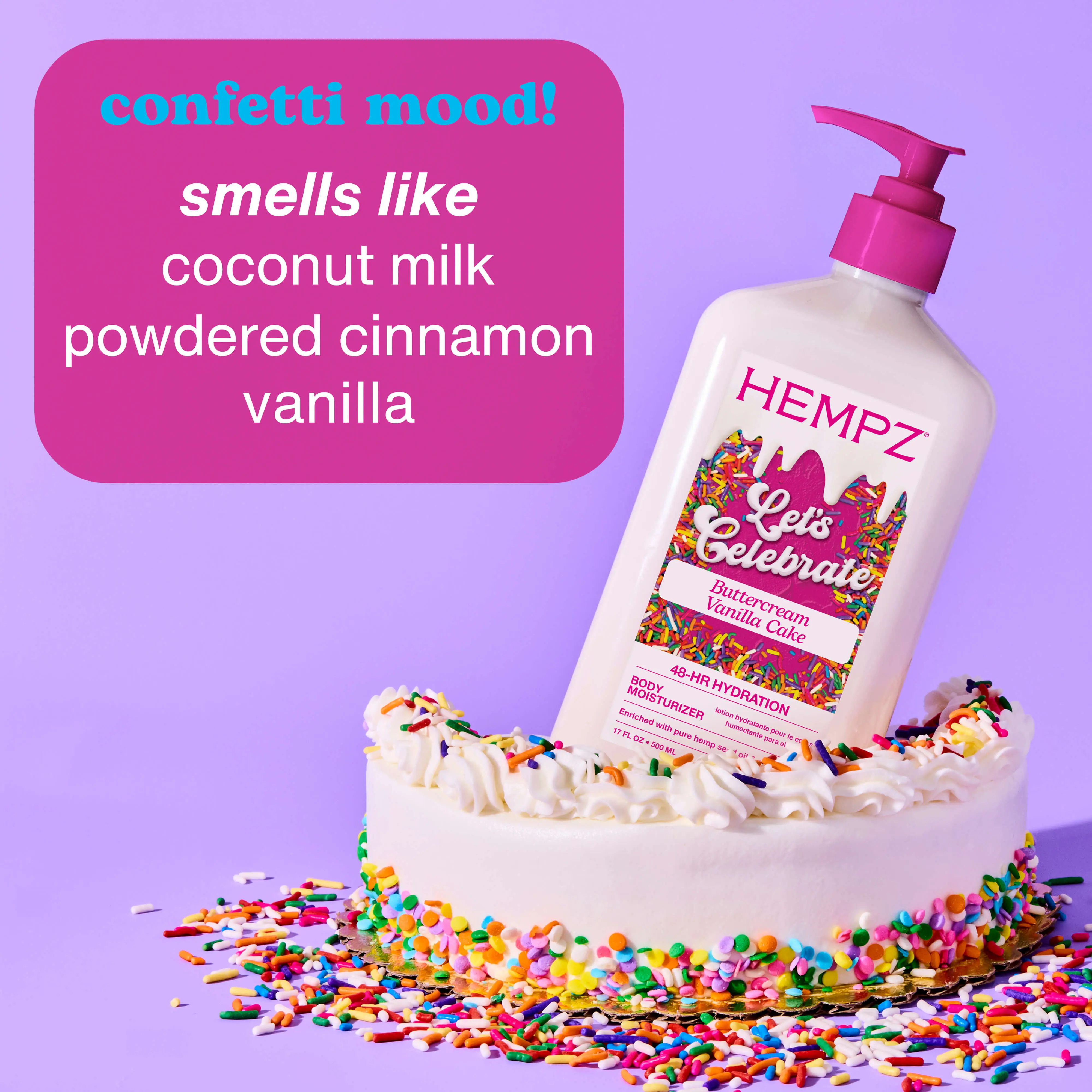 Let's Celebrate Buttercream Vanilla Cake Moisturizing Body Lotion - Image 3