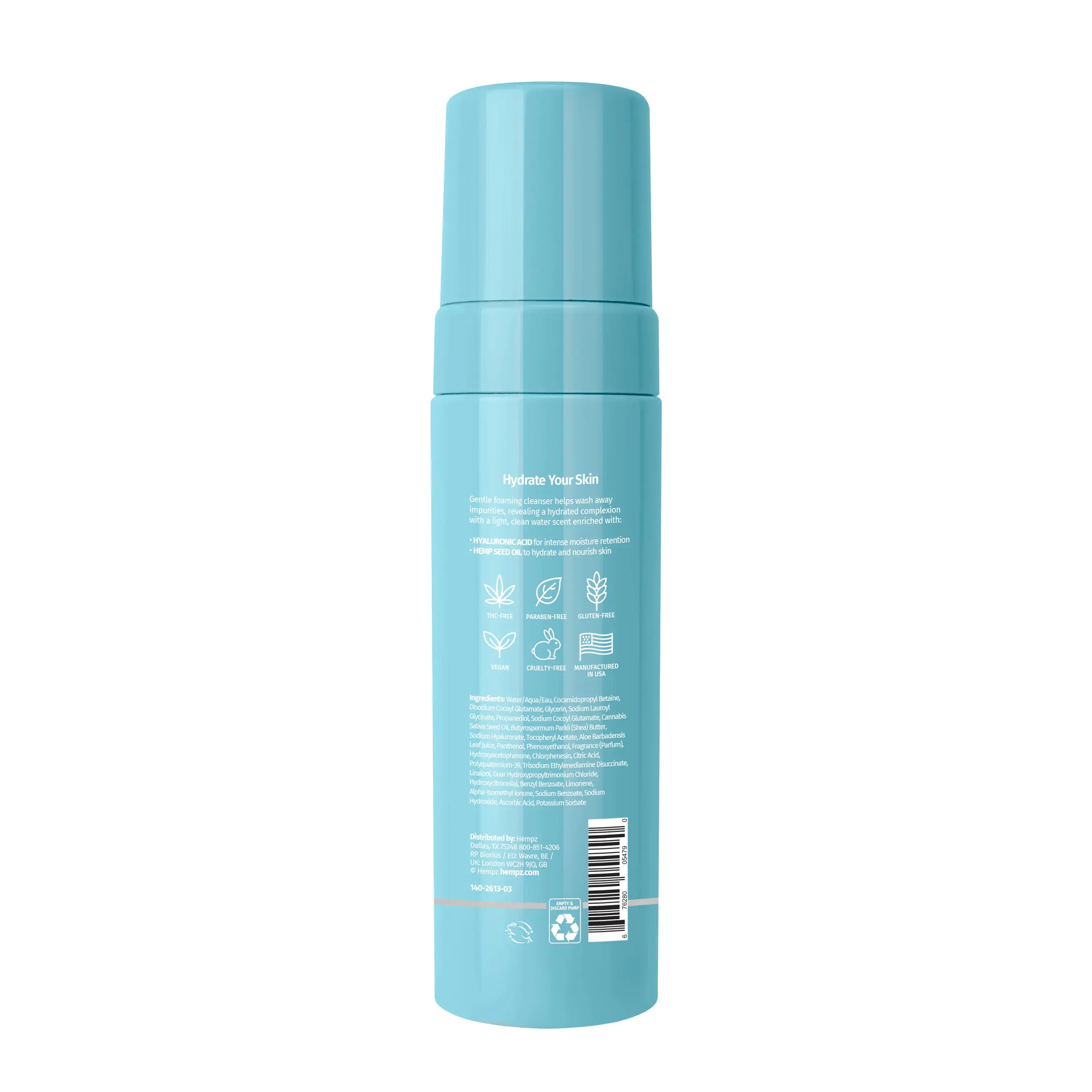 Beauty Actives Ocean Breeze Gentle Facial Foaming Cleanser with Hyaluronic Acid - Image 8