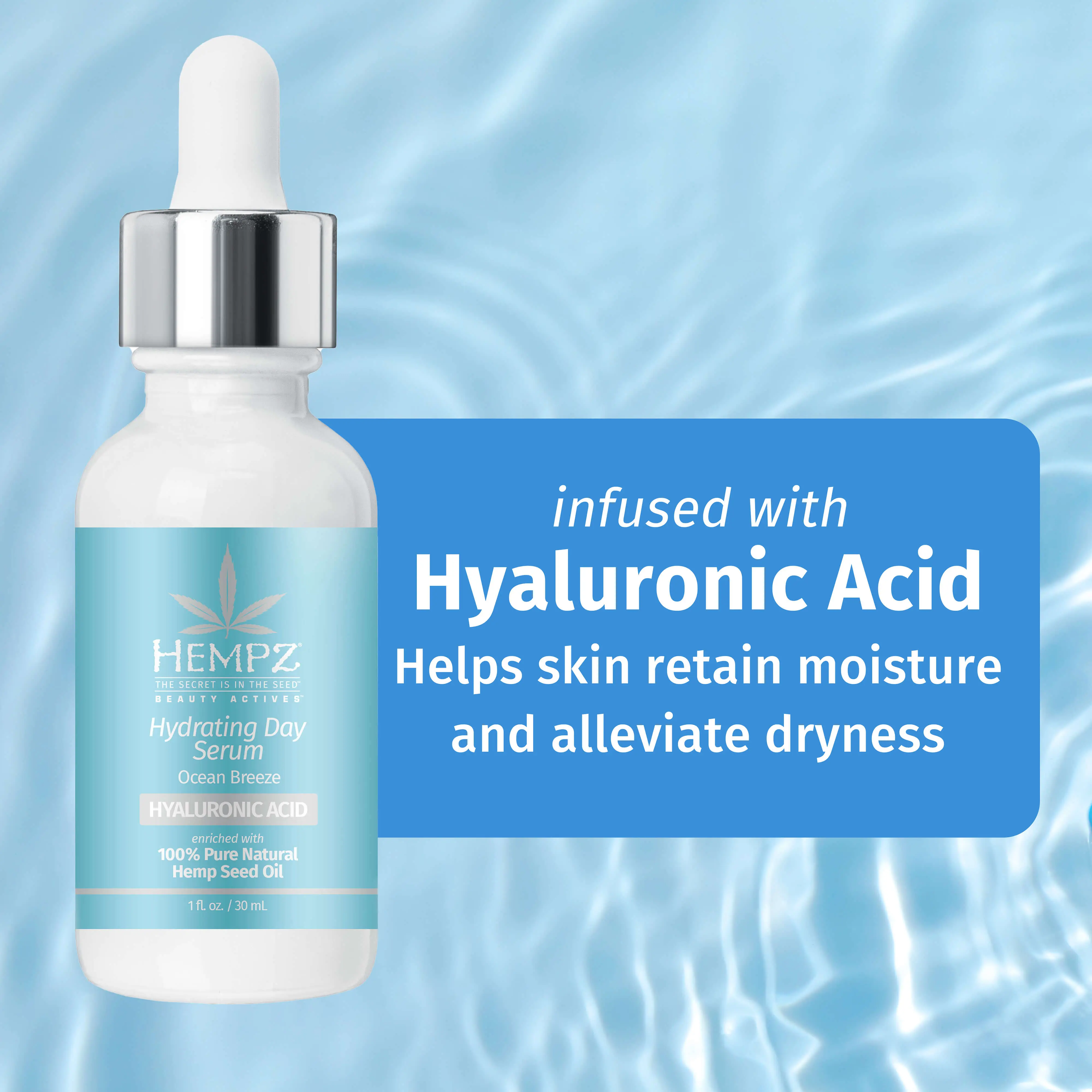 Beauty Actives Ocean Breeze Hydrating Day Facial Serum with Hyaluronic Acid - Image 2