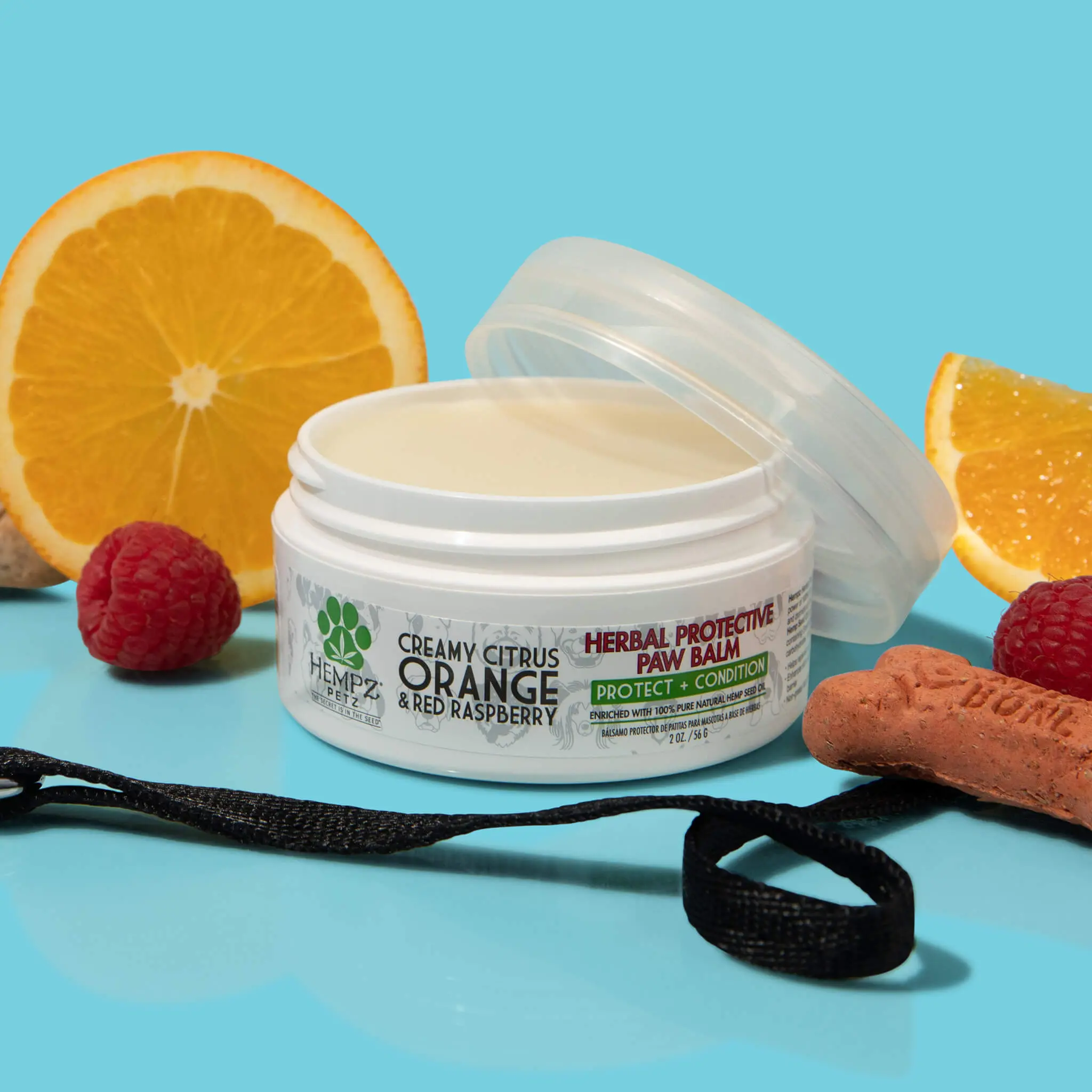 Petz Creamy Citrus Orange & Red Raspberry Herbal Protective Paw Balm - Image 5