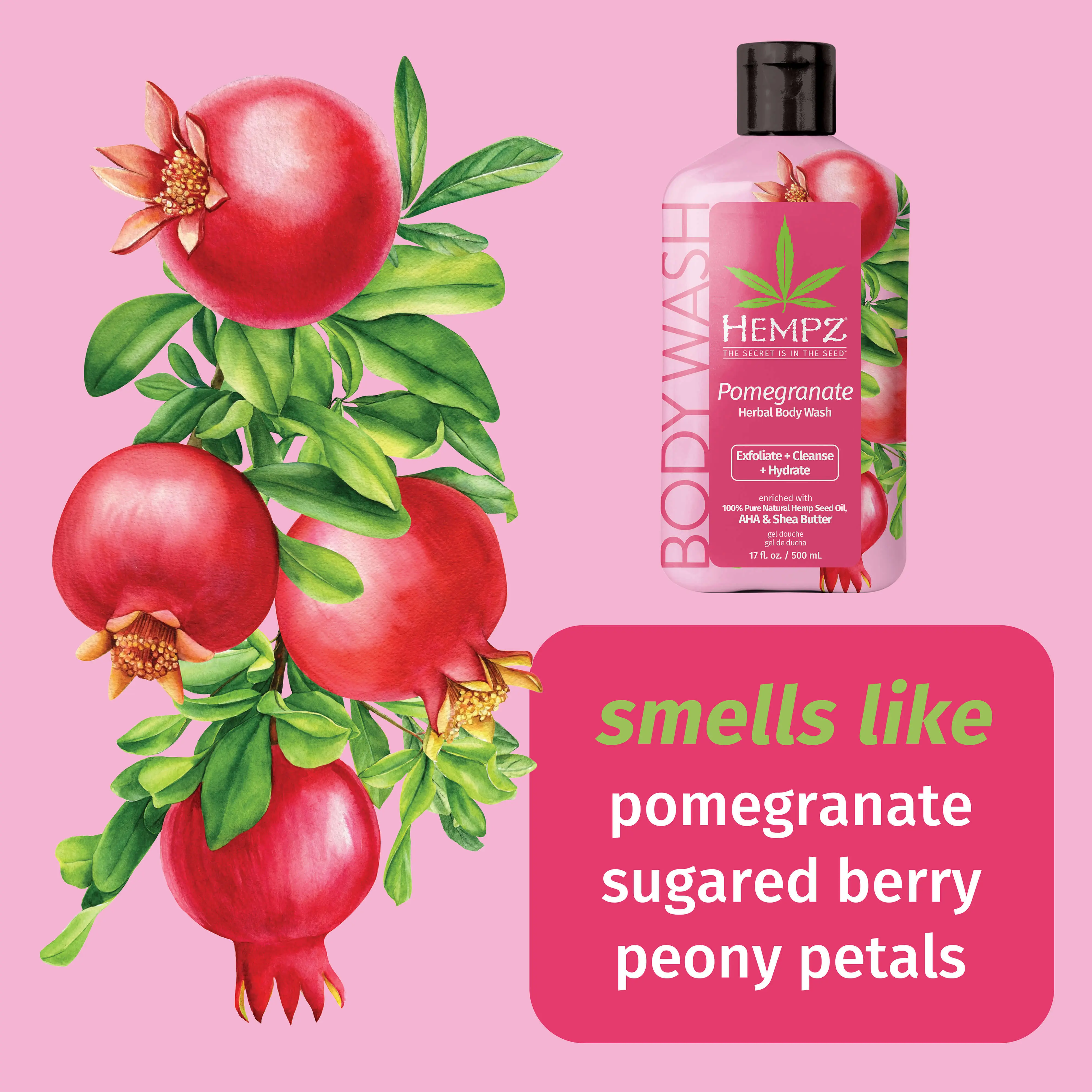 Pomegranate Herbal Body Wash - Image 2