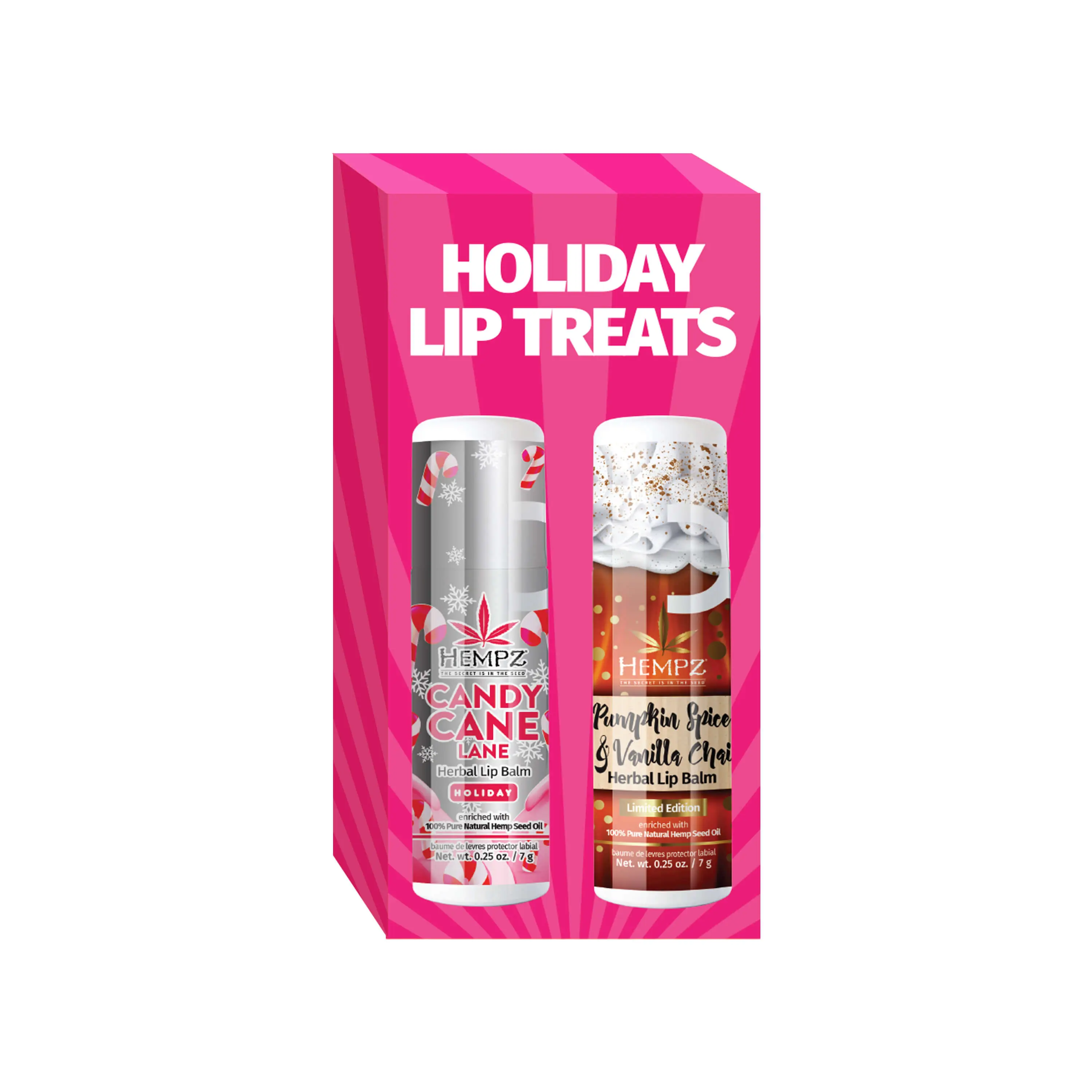 Pumpkin Spice & Vanilla Chai and Candy Cane Lane Lip Balm Set - Image 5