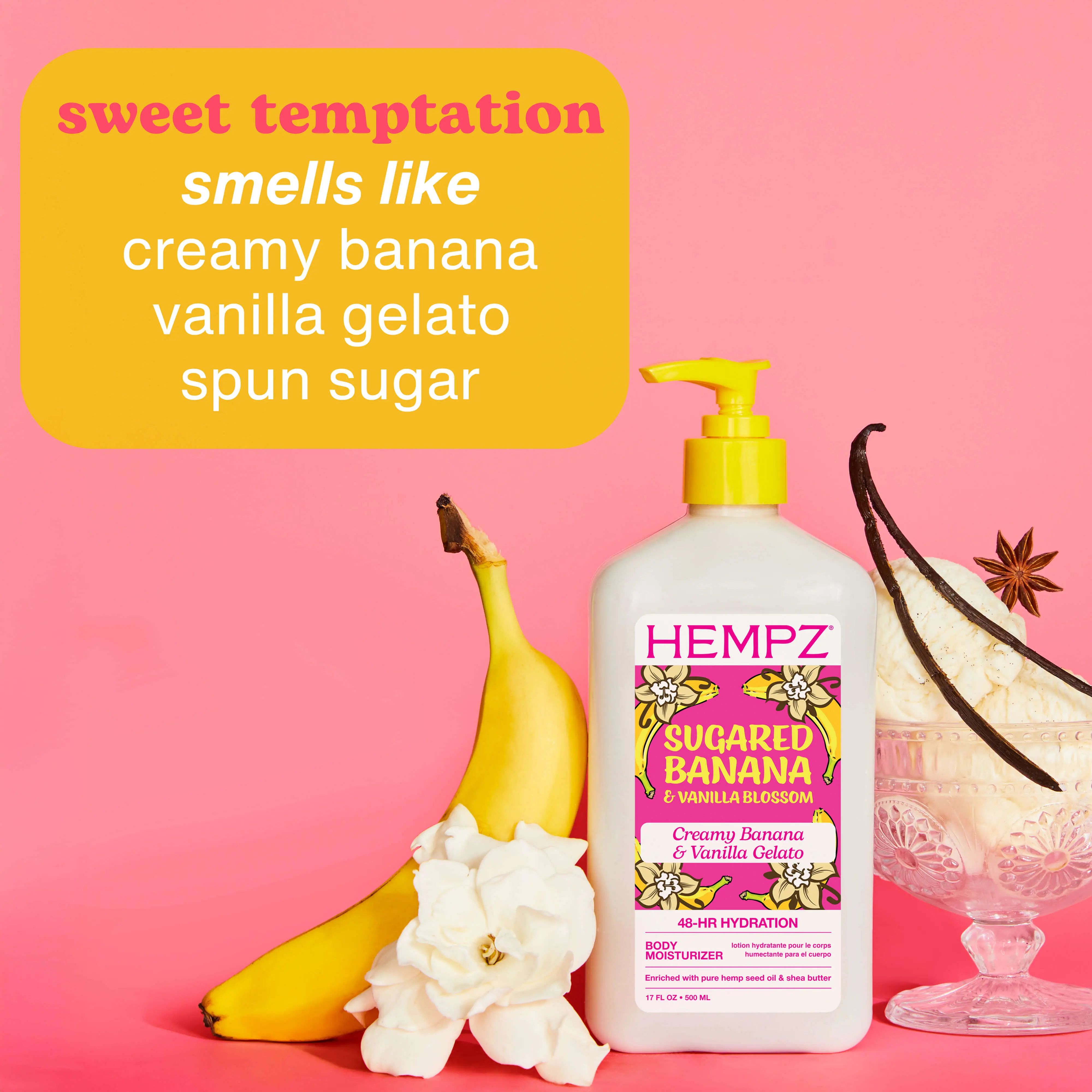 Sugared Banana & Vanilla Blossom Moisturizing Body Lotion - Image 3