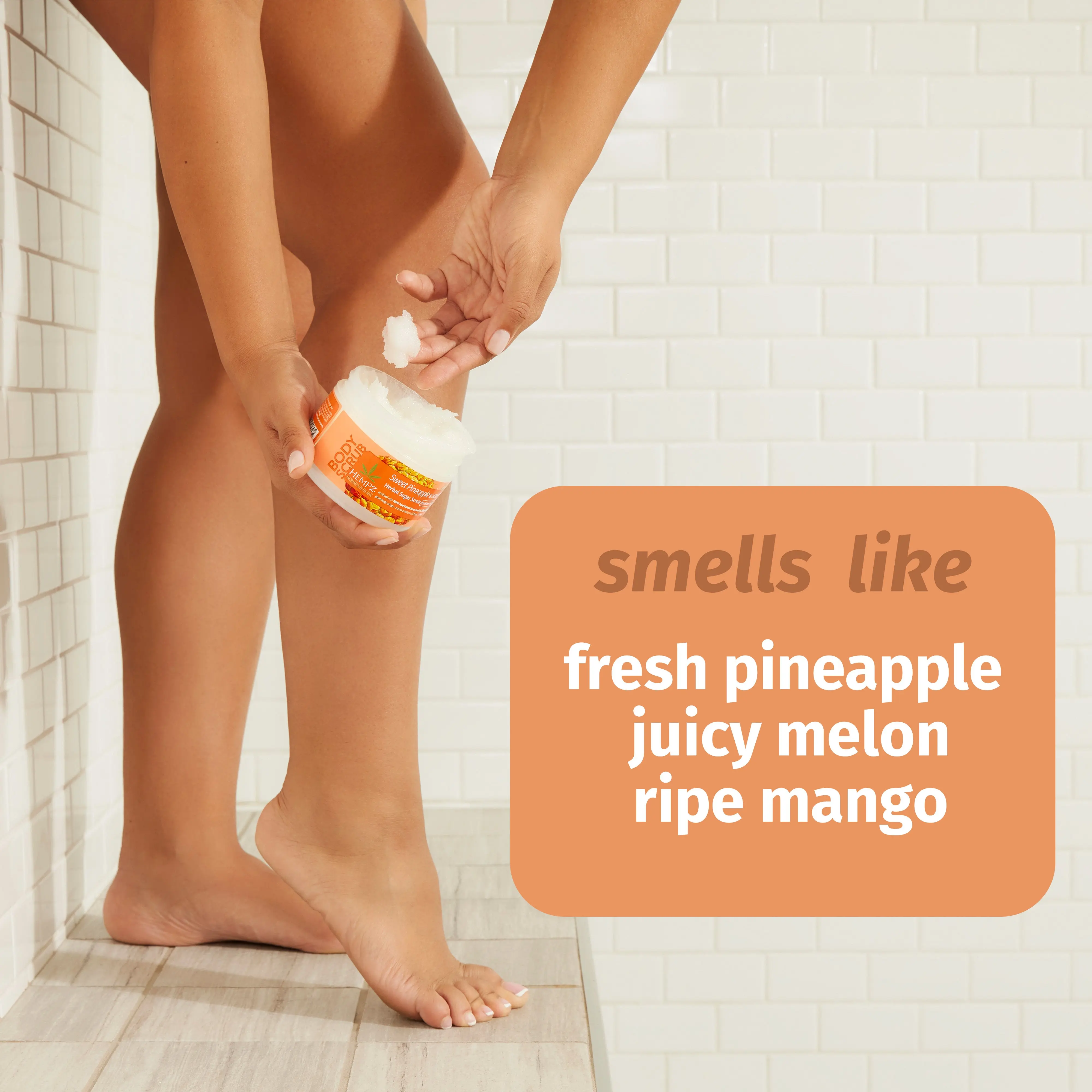 Sweet Pineapple & Honey Melon Herbal Sugar Scrub - Image 2