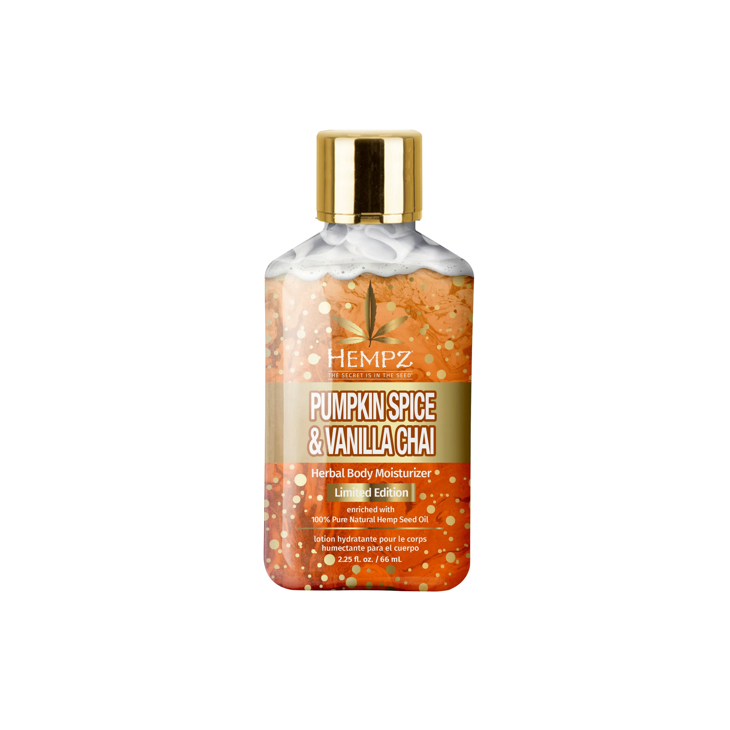 Travel-Size Pumpkin Spice & Vanilla Chai Herbal Body Moisturizer