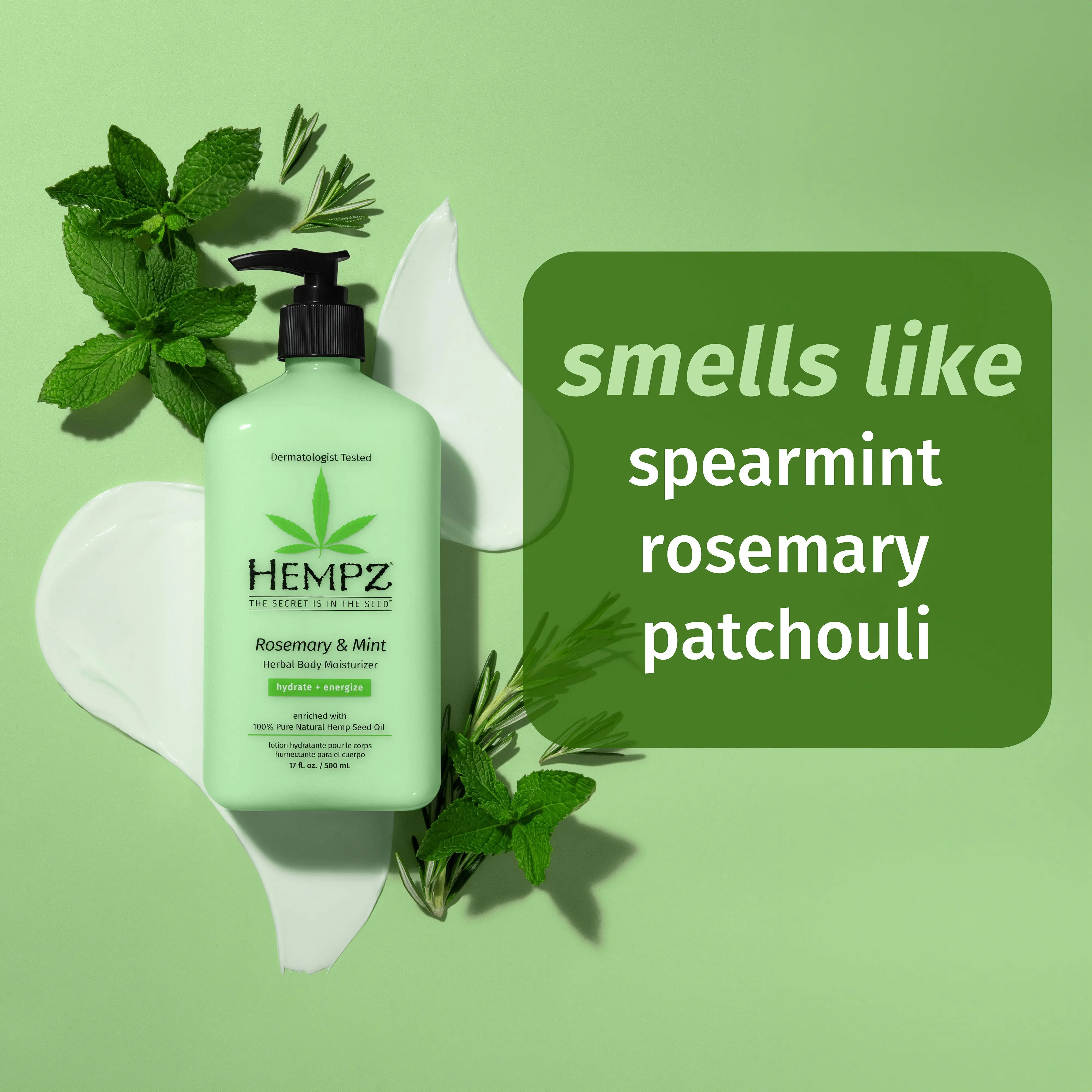 Travel-Size Rosemary & Mint Herbal Body Moisturizer - Image 2