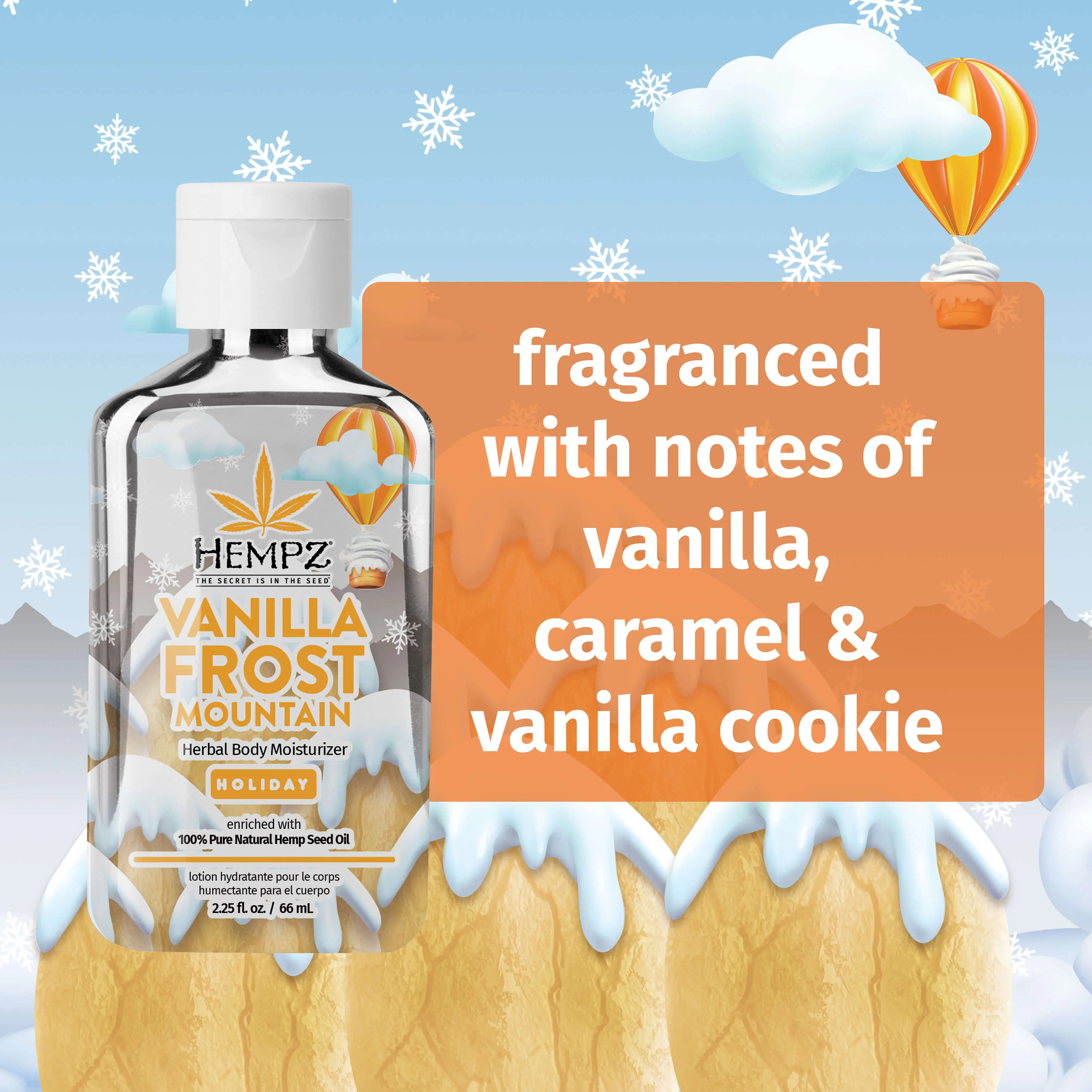 Travel-Size Vanilla Frost Mountain Herbal Body Moisturizer - Image 2