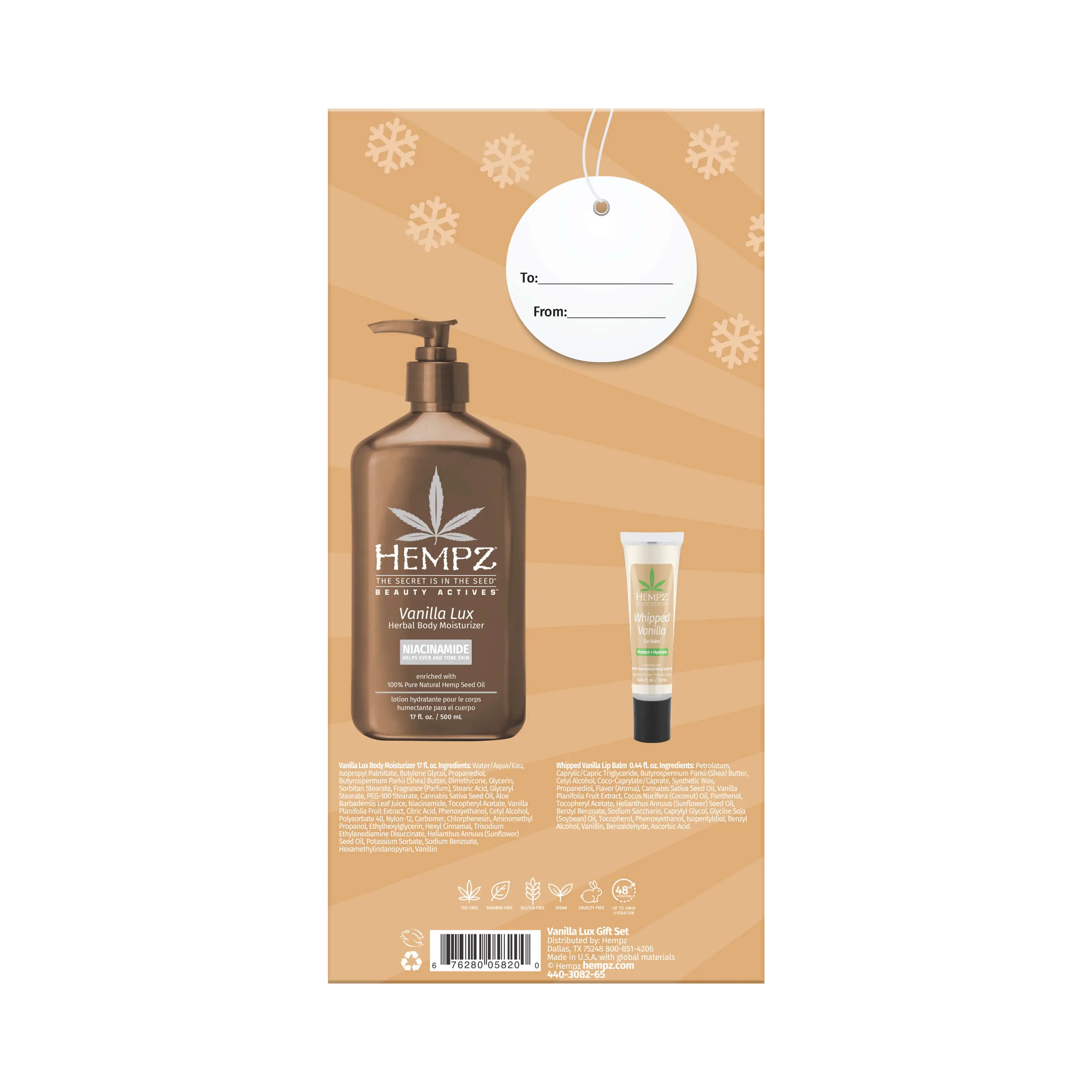 Winter Hydration Vanilla Lotion & Lip Balm Gift Set - Image 7
